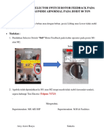 Pengoperasian Selector Switch Rotor Feedback Pada Saat Terjadi Kondisi Abnormal Pada Hoist 80 Ton - 1