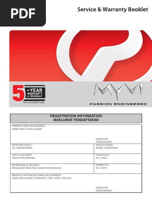 Service Warranty Myvi 2017 Pdf