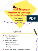 Next Mainstream Programming Language - Tim Sweeny