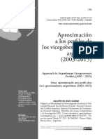 Aproximación A Los Perfiles de Los Vicegobernadores Argentinos (2003-2015)