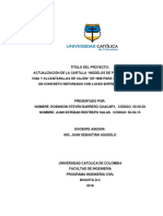 Actualizacion de La Cartilla Modelos de Puentes de Plca, Viga y Alcantarillas de Cajon de 1988 para Superestructuras Con Luces Entre 10 y 20 Metros PDF