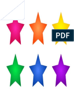 Colored Color Stars Template