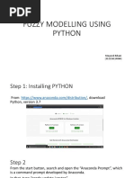 Fuzzy Modelling Using Python