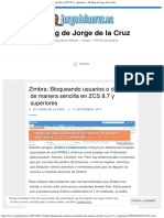 Zimbra - Bloqueando Usuarios o Dominios de Manera Sencilla en ZCS 8.7 y Superiores - El Blog de Jorge de La Cruz