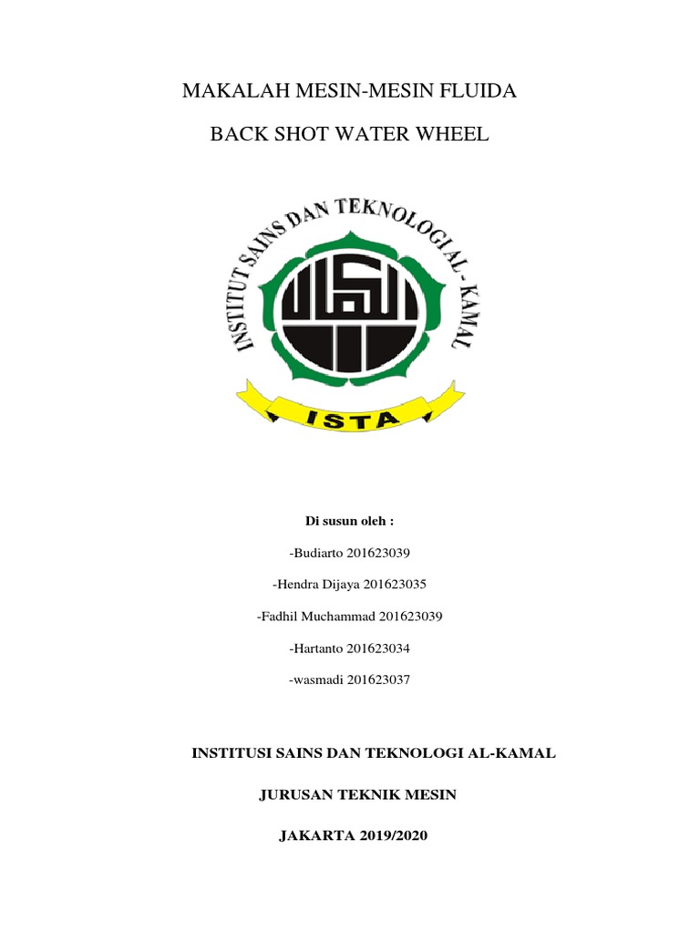 Makalah Mesin Mesin Fluida Pdf