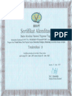 Sertifikat Akreditasi 2017-2022 TM UNSRI