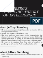 Sternberg's Triarchic Theory of Intelligence