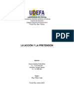 La Acción y La Pretensión en Ell Derecho Procesal Civil. Ensayo.