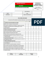 Checklist Revisión de Elementos Estructurales/estanteria