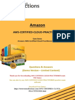 CLF-C01 AWS Certified Cloud Practitioner PDF