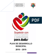 Plan Dllo Sopetraìn 2016-2019 Proyecto de Acuerdo