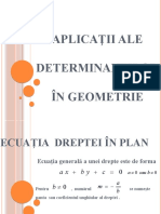 Aplicatii Ale Determinantilor FA