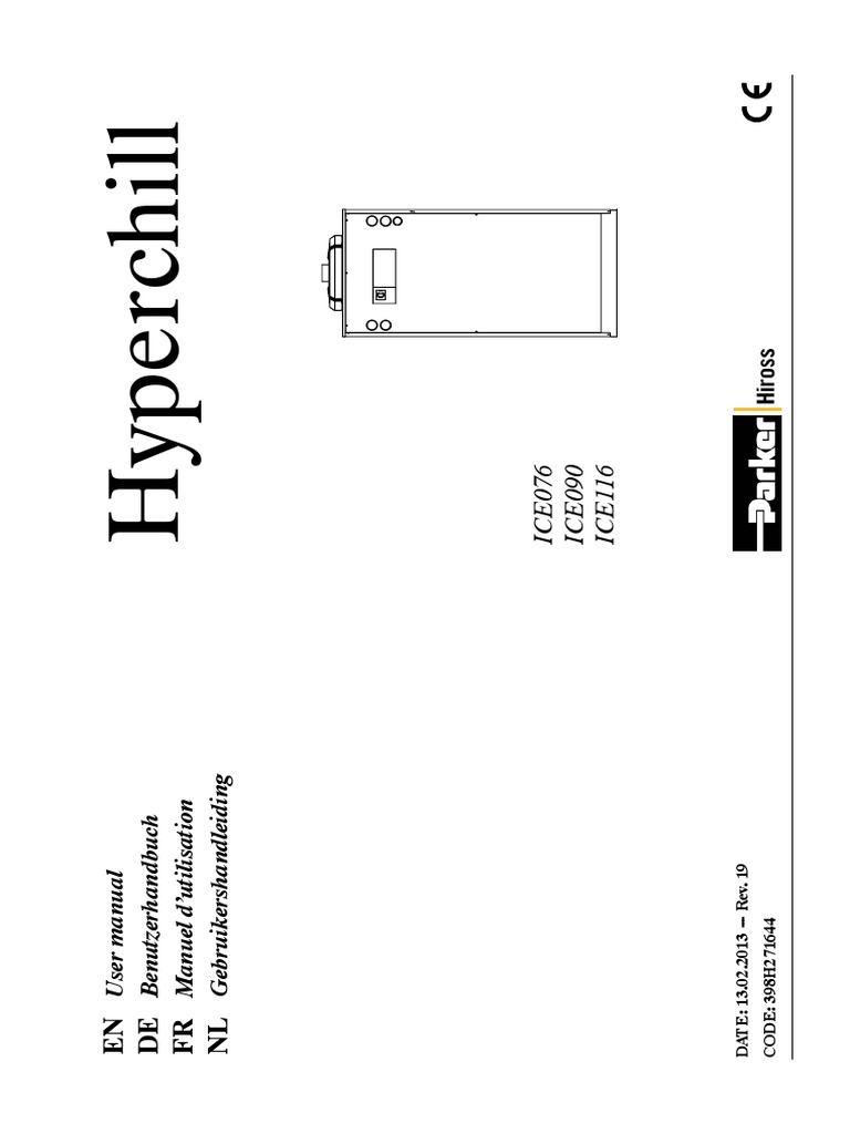 Parker Hyperchill User Manual ICE116 | PDF