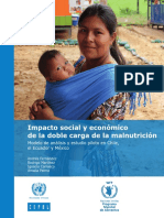 Impacto social y económico de la doble carga de la malnutrición modelo de análisis y estudio piloto en Chile el Ecuador y México