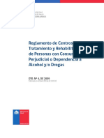 2 - Reglamento de Centros de Tratamiento y Rehabilitación de Personas Con Consumo Perjudicial o Dependencia A Alcohol y - o Drogas