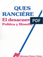 Ranciere, Jacques - El desacuerdo