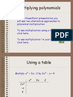 Multiplying Polynomials