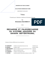 Recharge Et Paleorecharge Du Systeme Aqu PDF