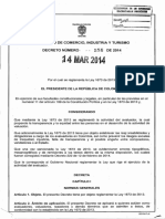 DECRETO 556 DEL 14 DE MARZO DE 2014