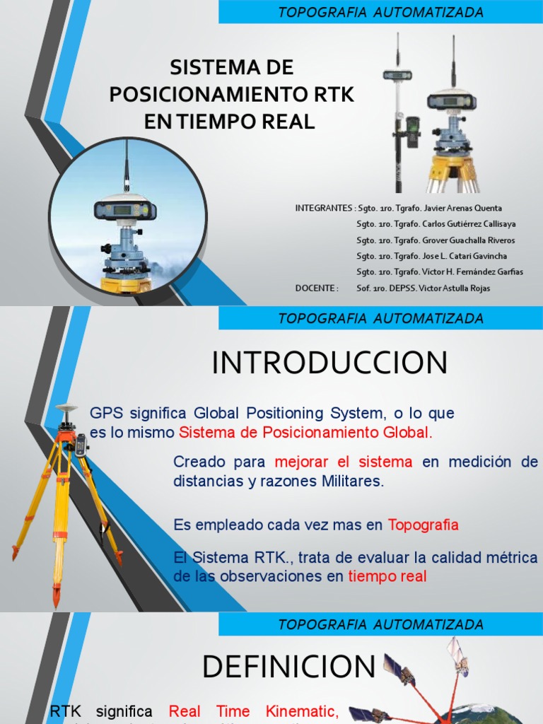 Sistema RTK en Topografía Automática | PDF | Informática