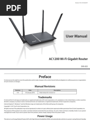 Bevis Akvarium junk DIR-825 G1 Manual v7.01 (DI) | PDF