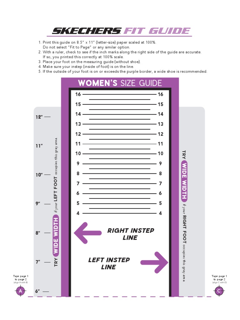 Womens Size Chart PDF | PDF