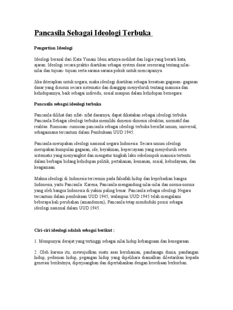 Download Pengertian Ideologi Secara Umum Dan Gallery