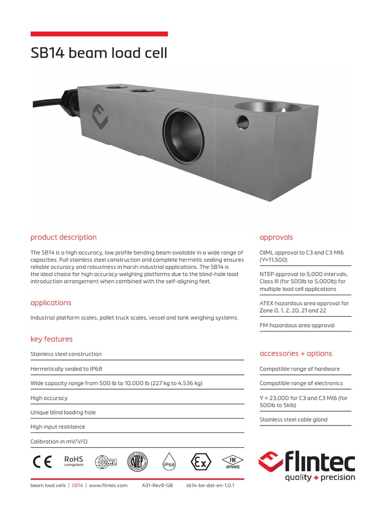 sb14 Beam Datasheet en PDF | PDF