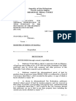 Application for Land Title Registration in Laguna