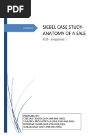 Siebel Case Study (B2B Assignment-1)