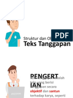 Struktur Teks Tanggapan