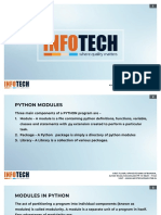 INFOTECH PYTHON Class XIth MODULES Chapter