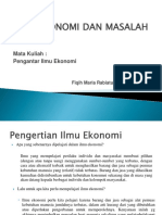 Bab 1 Ilmu Ekonomi & Masalah Ekonomi