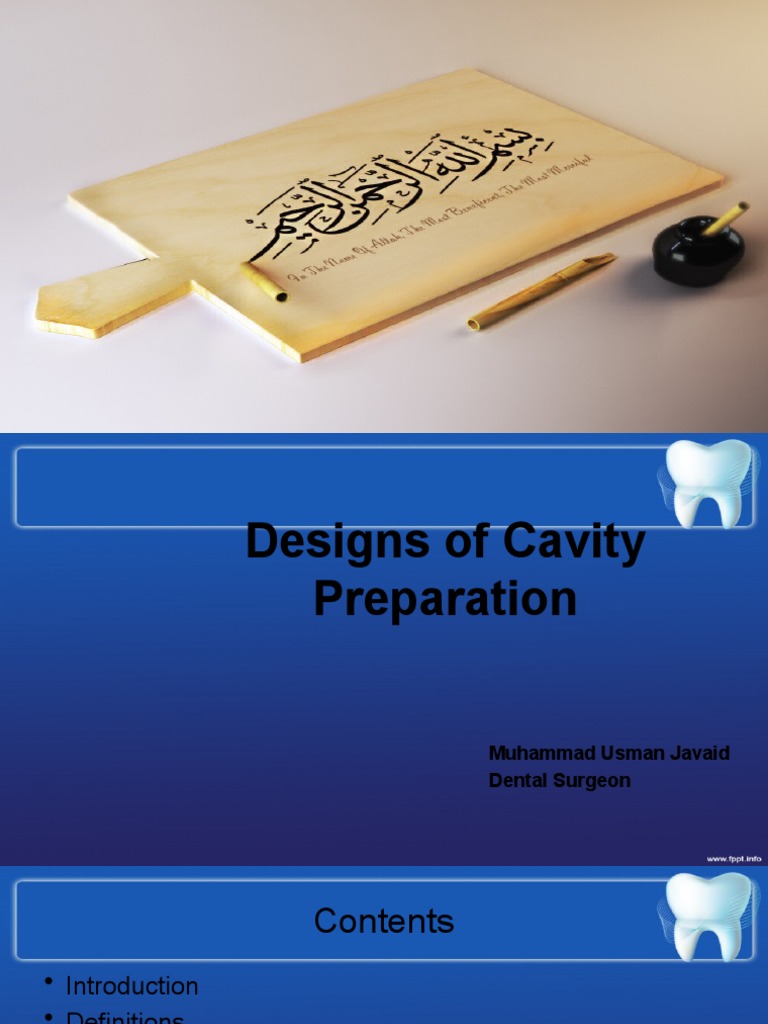 Designs of Cavity Preparation | PDF