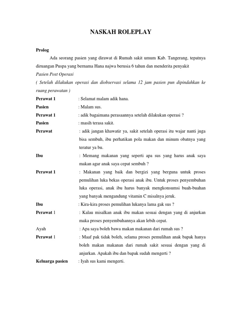 Naskah Roleplay | PDF