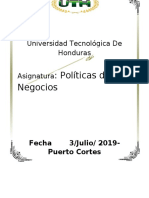 Politica de Los Negocios