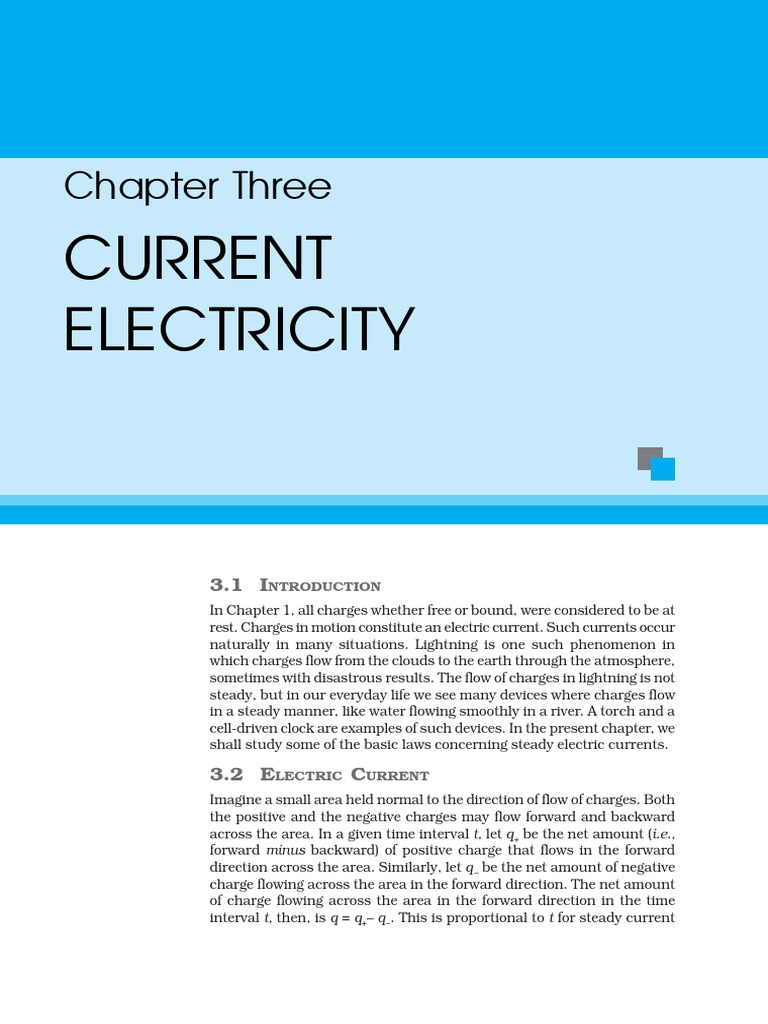 Chapter 3 PDF | PDF | Electrical Resistivity And Conductivity ...