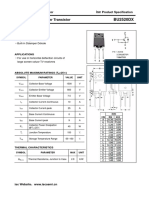 High Voltage NPN Transistor Specification