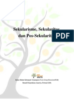 Sekularisme, Sekularitas, Dan Pos-Sekularitas (Bahan FGD Amartya)