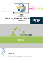 Backup, Restore, Recovery