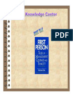 First Person-Tales of Management    Courage & Tenacity
