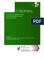 Proposal For Food Safety Training PDF