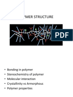 3 Polymer Structure - Crystallinity