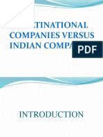 MNC'S vs. Indian Co.