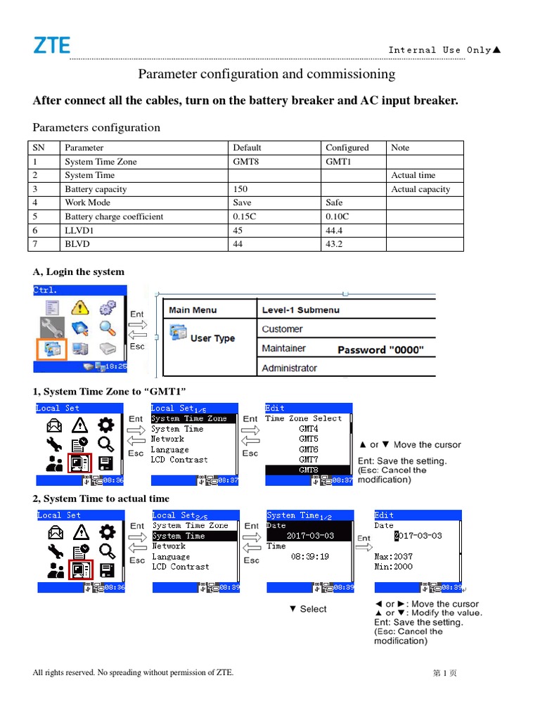 ZTE Rectifier Configuration Guide | PDF | Technology & Engineering