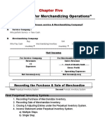 Merchandizing Operations Income