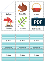 Tarjetas Vocabulario Otoño PDF