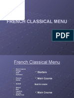 French Classical Menu