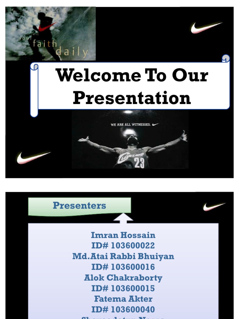 Nike presentation pdf image