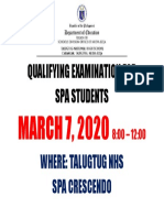 Qualifying Examination For